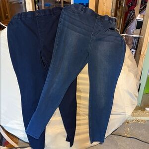 3 pairs off Time and Tru Women's jeggings (capri and jean)